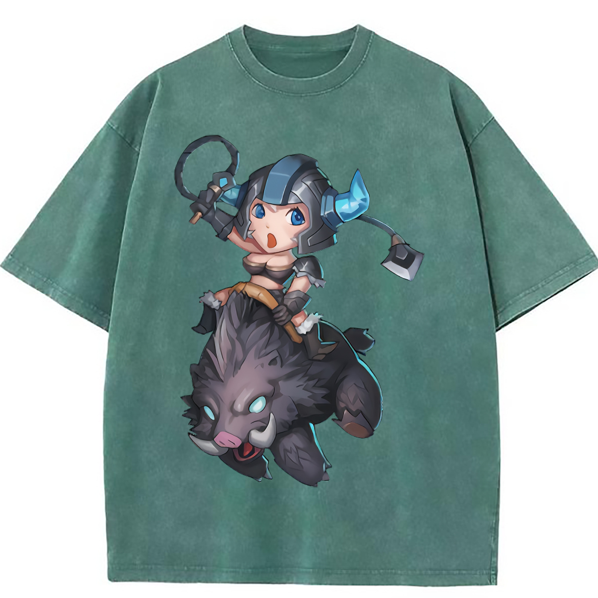 （画像用） リーグ・オブ・レジェンド League of Legends LOL 綿100% ヴィンテージ風 半袖Tシャツ（フロントプリント）